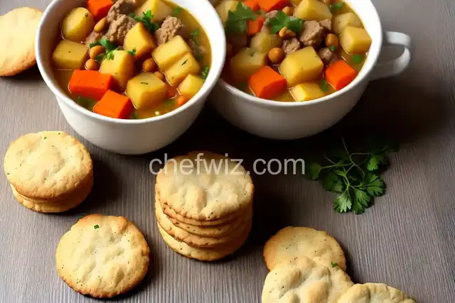 Yam and Turnip Stew with Mini-Biscuits
