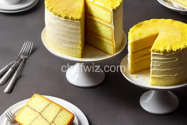 Yellow Cake Made from Scratch