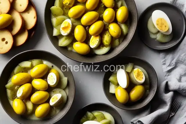 Yellow Pickled Eggs