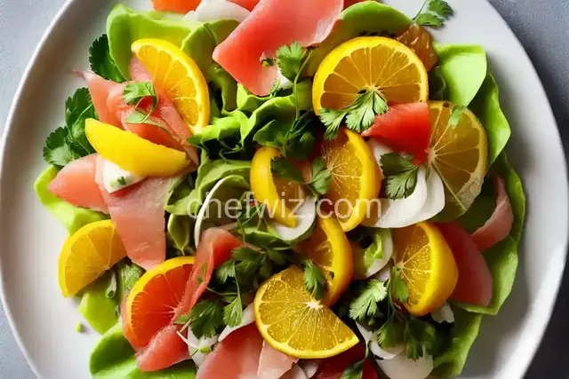 Yellowtail Crudo With Citrus and Avocado