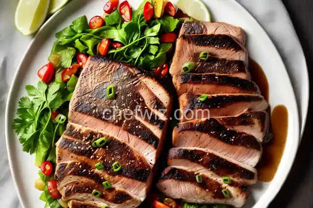 Yellowtail Steak with Aromatic Soy Sauce