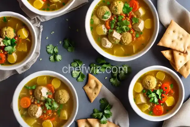 Yemeni Chicken Matzo Ball Soup