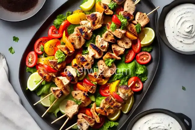 Yogurt-Marinated Chicken Skewers