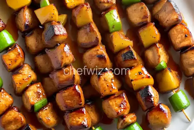 Yummy Honey Chicken Kabobs
