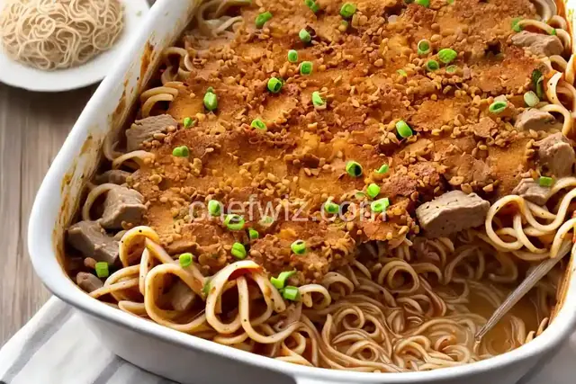 Yummy Pork Noodle Casserole