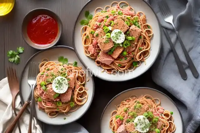 Zing-a-Ding-Ding Spaghetti with Albacore Tuna