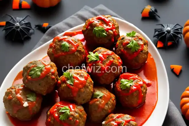 Zombie Eyes (Halloween Meatballs)