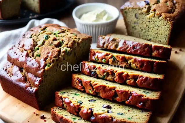 Zucchini Bread With Dried Cranberries and Vanilla Bean Glaze