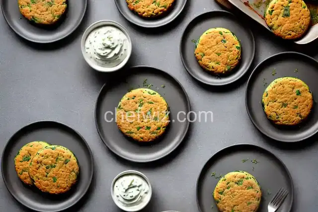 Zucchini Cakes with Herb Sour Cream