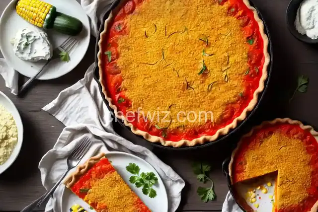 Zucchini, Corn, and Tomato Pie