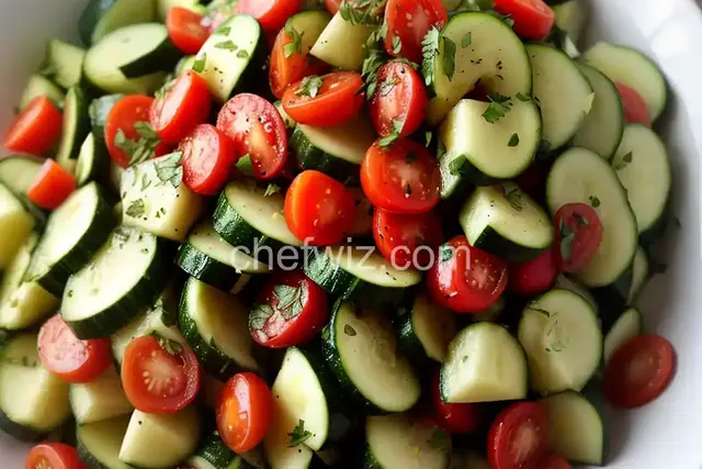 Zucchini Cucumber Salad
