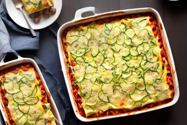 Zucchini Lasagna With Beef and Sausage
