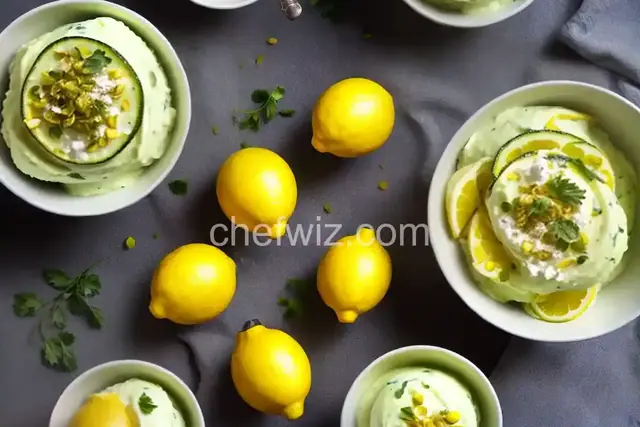 Zucchini-Lemon Sorbet