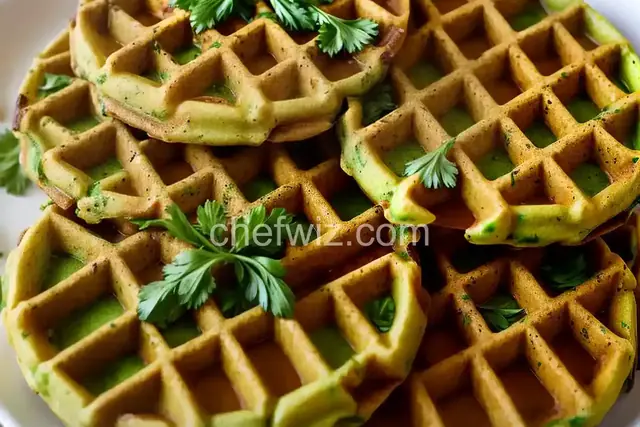 Zucchini Waffles (Green Waffles)
