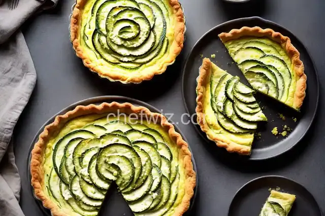 Zucchini and Goat Cheese Tart
