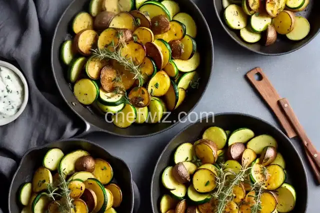 Zucchini with Potatoes and Thyme