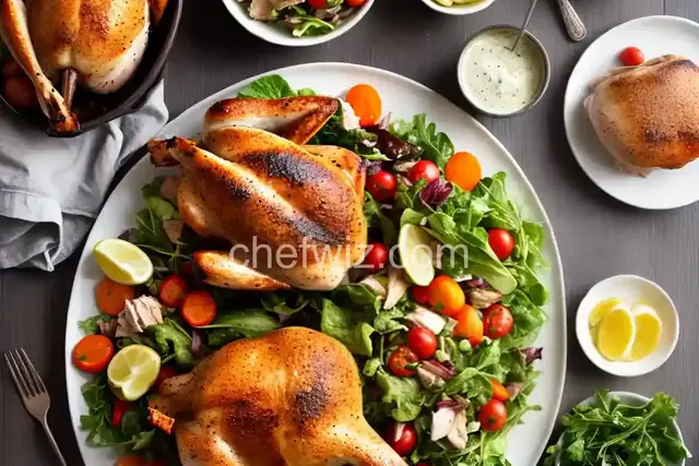 Zuni Roast Chicken with Bread Salad
