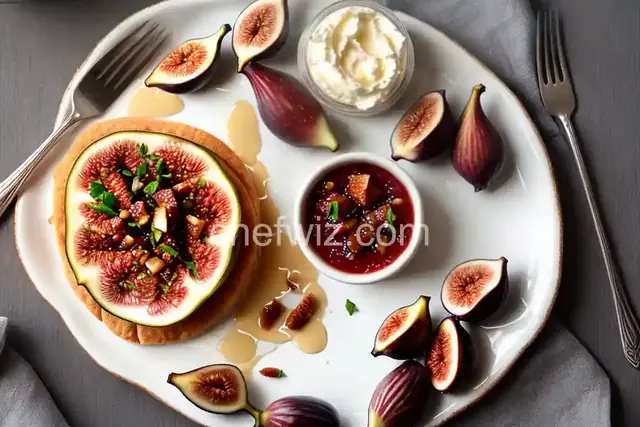 Zurie's Fresh Fig Compote Over Cream Cheese