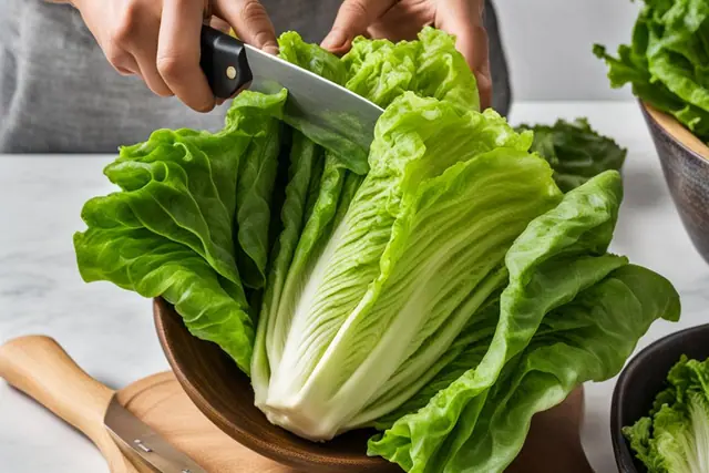 How to Cut Romaine Lettuce for Salads