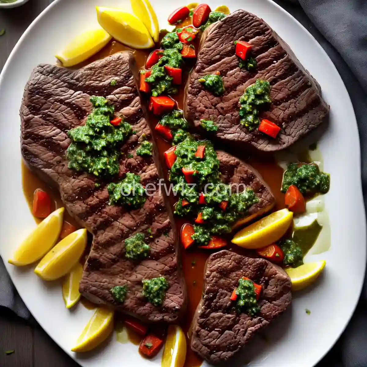 Argentinian Steak with Red Chimichurri compressed image1