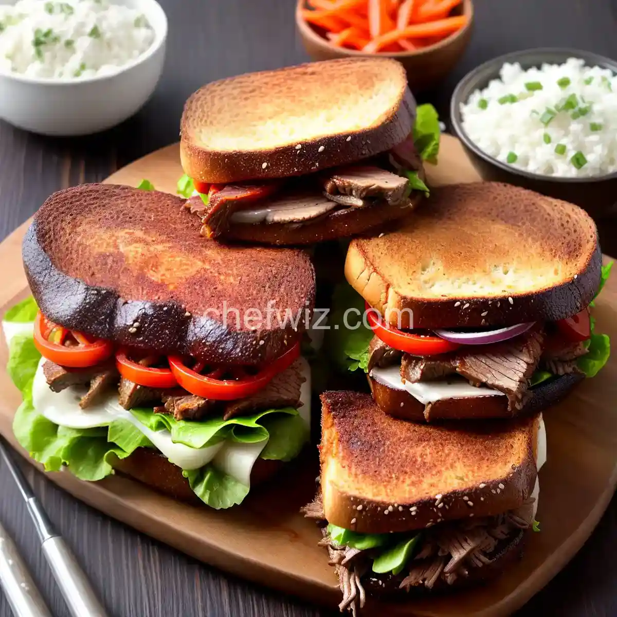 BBQ Beef Brisket Sandwiches compressed image1