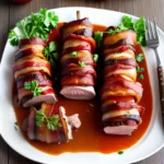 Bacon Wrapped Stuffed Pork Tenderloin compressed image1 1