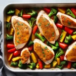 Baked Chicken Breasts and Vegetables compressed image1