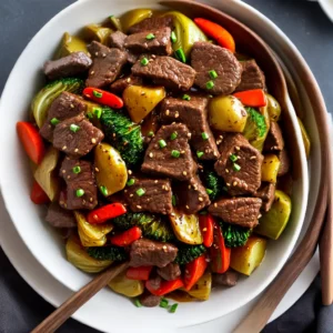 Black Pepper Beef and Cabbage Stir Fry compressed image1