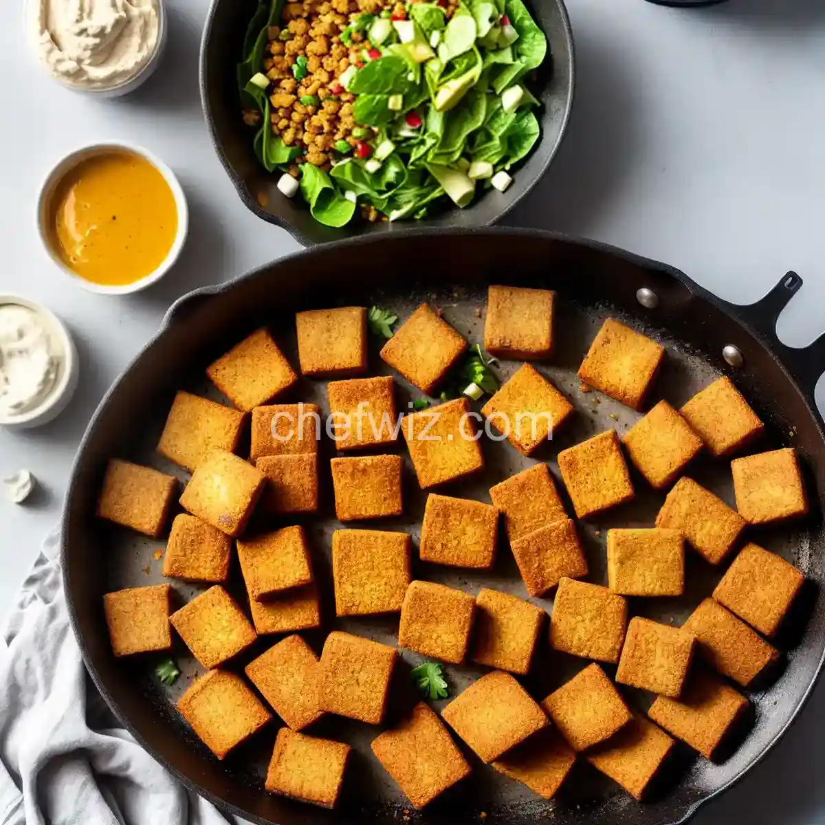Breaded Fried Softly Spiced Tofu compressed image1