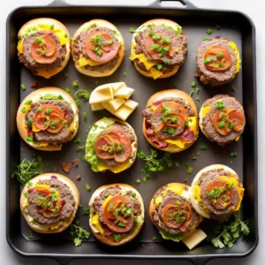 Easy Bacon Onion and Cheese Stuffed Burgers compressed image1