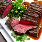 Grilled Beef Tenderloin with Herb Garlic Pepper Coating compressed image1