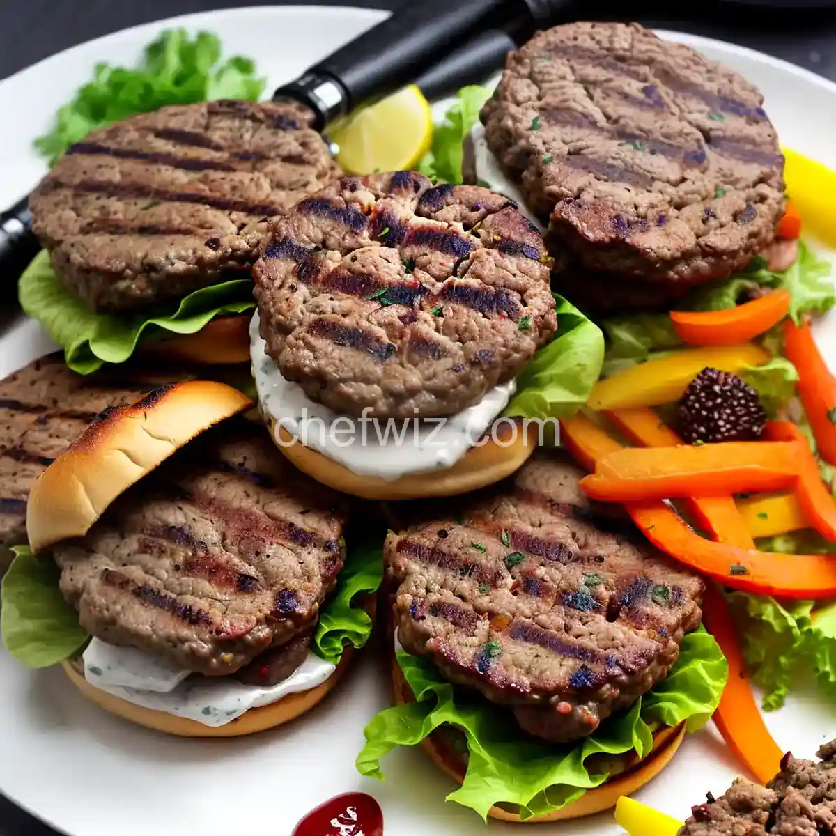 Grilled Lamb Burgers compressed image1