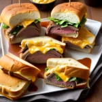 Hawaiian Roll Roast Beef and Cheese Sandwiches compressed image1
