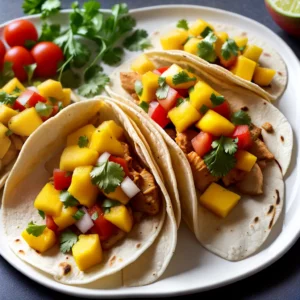 Healthy Fish Tacos with Mango Salsa compressed image1