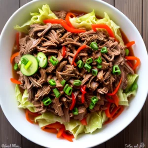 Homestyle Kalua Pork with Cabbage in a Slow Cooker compressed image1