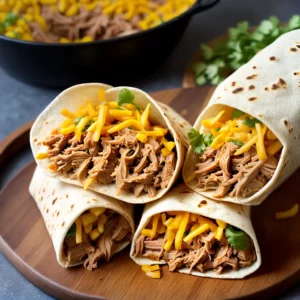 Quick and Easy Pulled Pork Burritos compressed image1