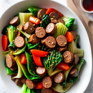 Sausage and Bok Choy Stir Fry compressed image1