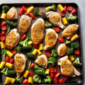 Sheet Pan Dinner with Chicken and Veggies compressed image1