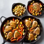 Skillet Chicken Thighs with Carrots and Potatoes compressed image1