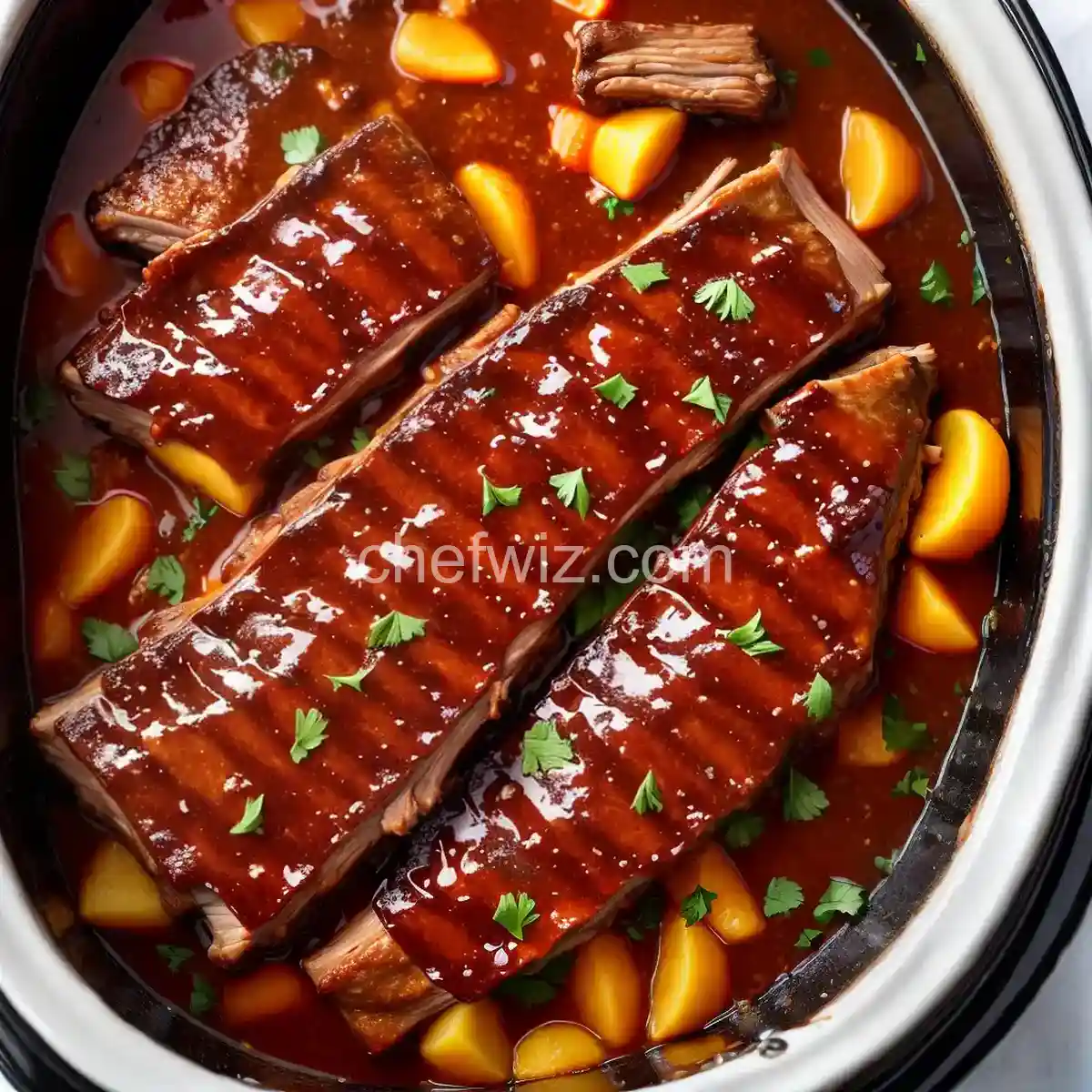 Slow Cooker Potluck Spare Ribs compressed image1