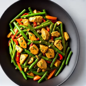 Spicy Chicken and Green Bean Stir Fry compressed image1