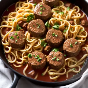 Swedish Meatballs with Noodles compressed image1