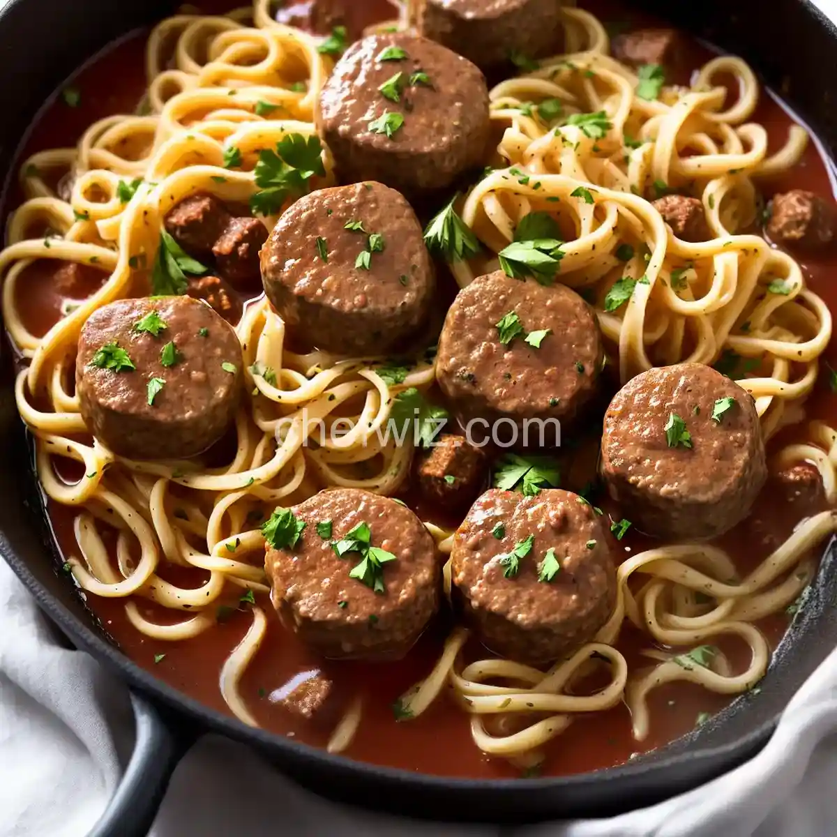 Swedish Meatballs with Noodles compressed image1