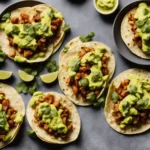 Vegetarian Tacos with Avocado Sauce compressed image3