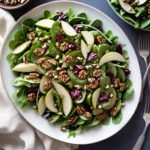 Winter Salad Recipes Pear Salad with Balsamic Walnuts compressed image1