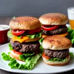 Air Fryer Bison Burgers compressed image1