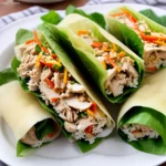 Air Fryer Rice Paper Chicken Roll Ups compressed image1