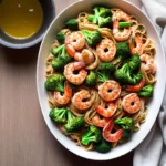 Angel Hair Pasta with Garlic Shrimp and Broccoli compressed image1