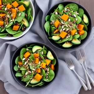 Baby Spinach Avocado and Pumpkin Seed Salad compressed image1