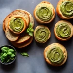 Basil Pesto Bread Rounds compressed image1